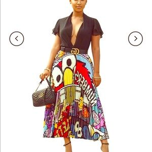 Graffiti Cartoon Skirt